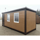 BÜROCONTAINER 6 X 2,40 HOLZFARBE
